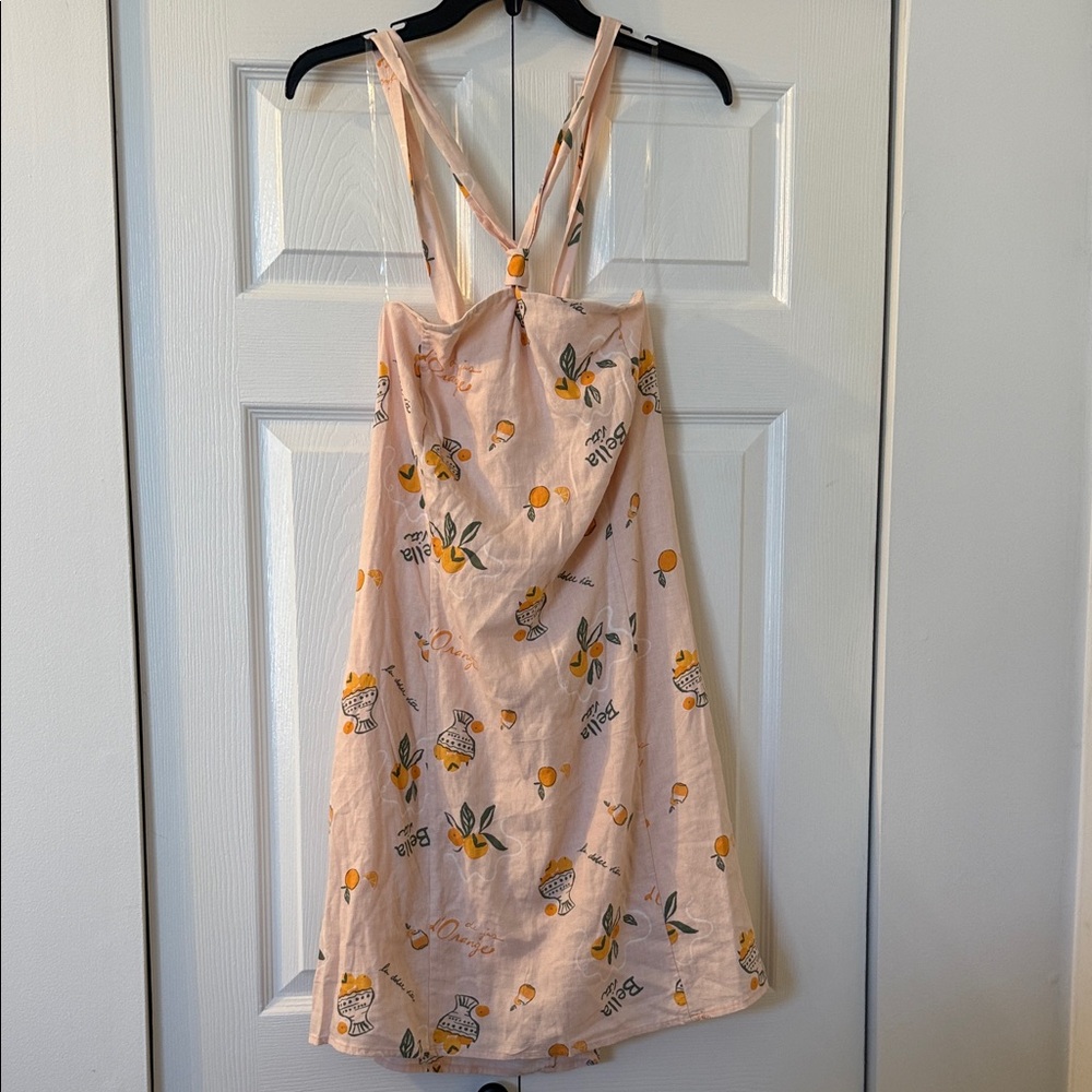Wild Fable Halter Dress with Orange Accents NWT XL